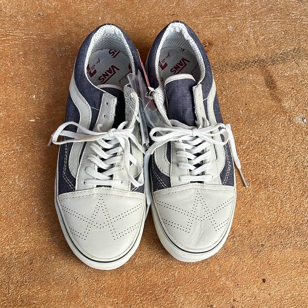 VANS x 7 For All Mankind Vault Old Skool Denim Leather